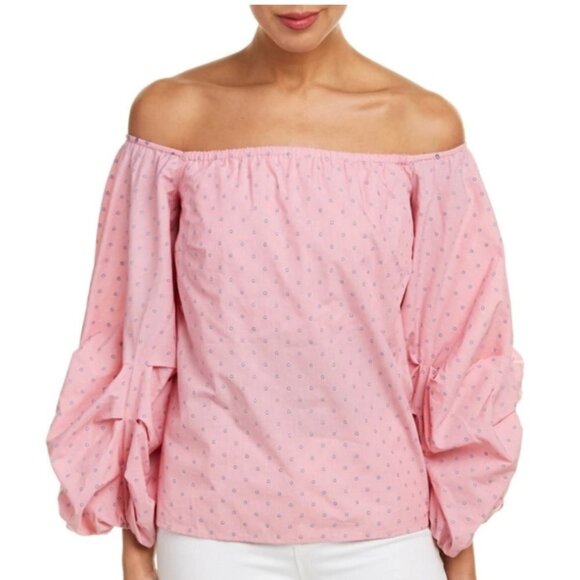 Petersyn Hannah off the shoulder top with full gathered sleeves - Picture 1 of 8